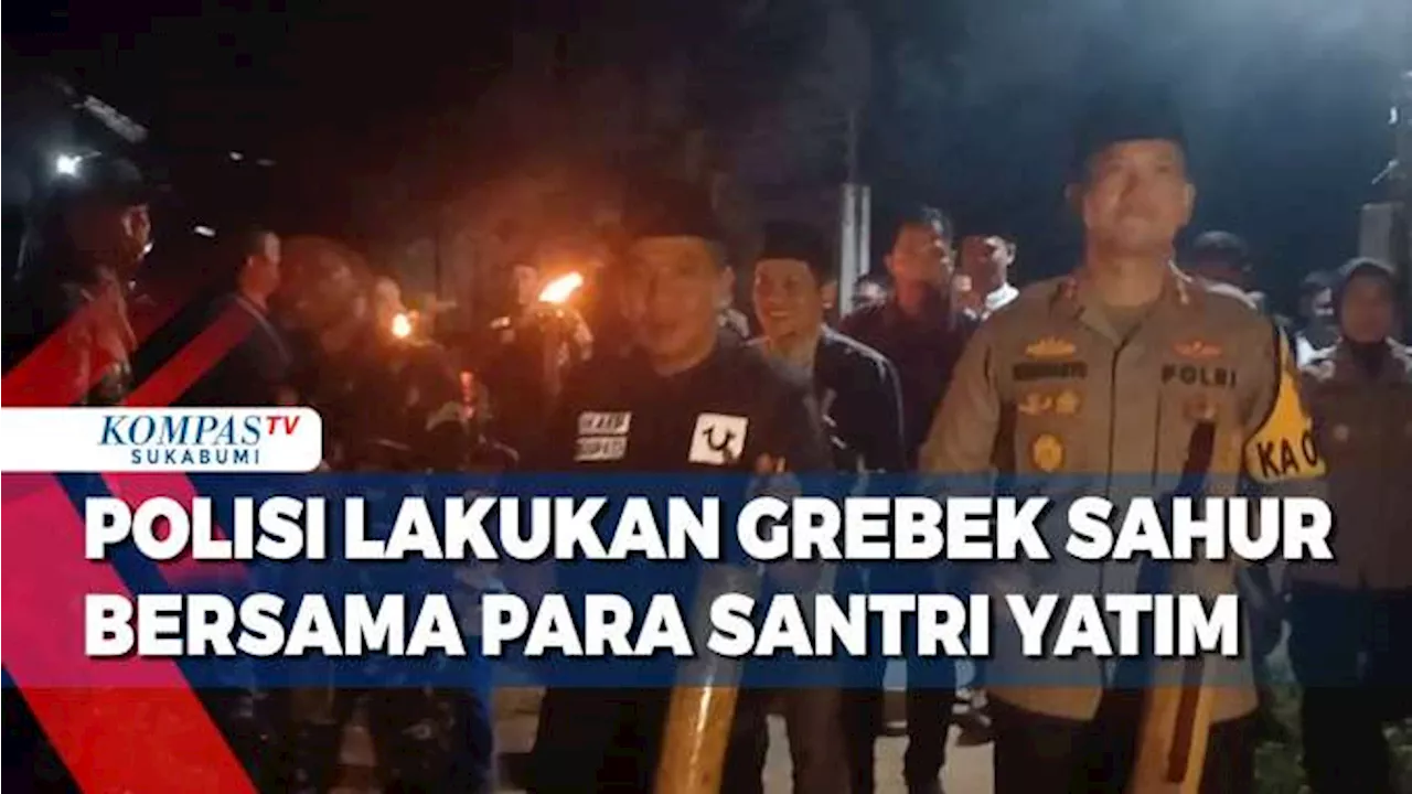 Polisi Lakukan Grebek Sahur Bersama Para Santri Yatim Dan Dhuafa