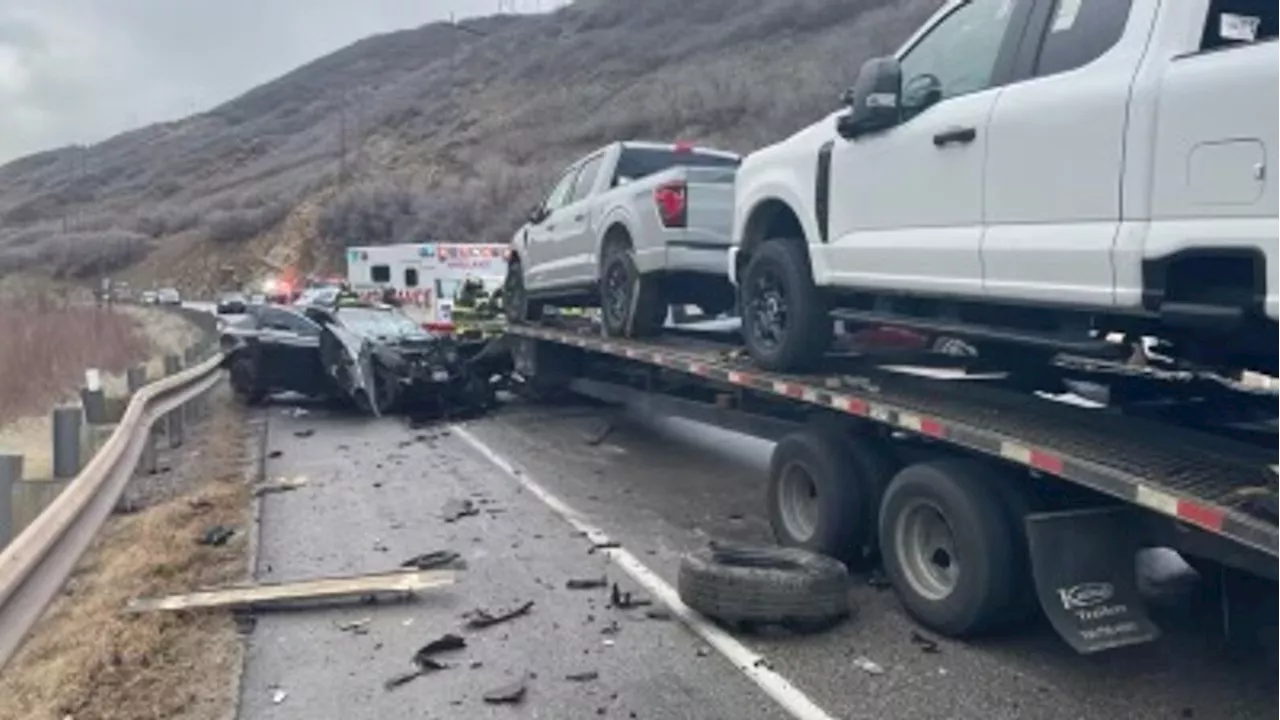 Driver hospitalized after multi-vehicle crash in Spanish Fork Canyon