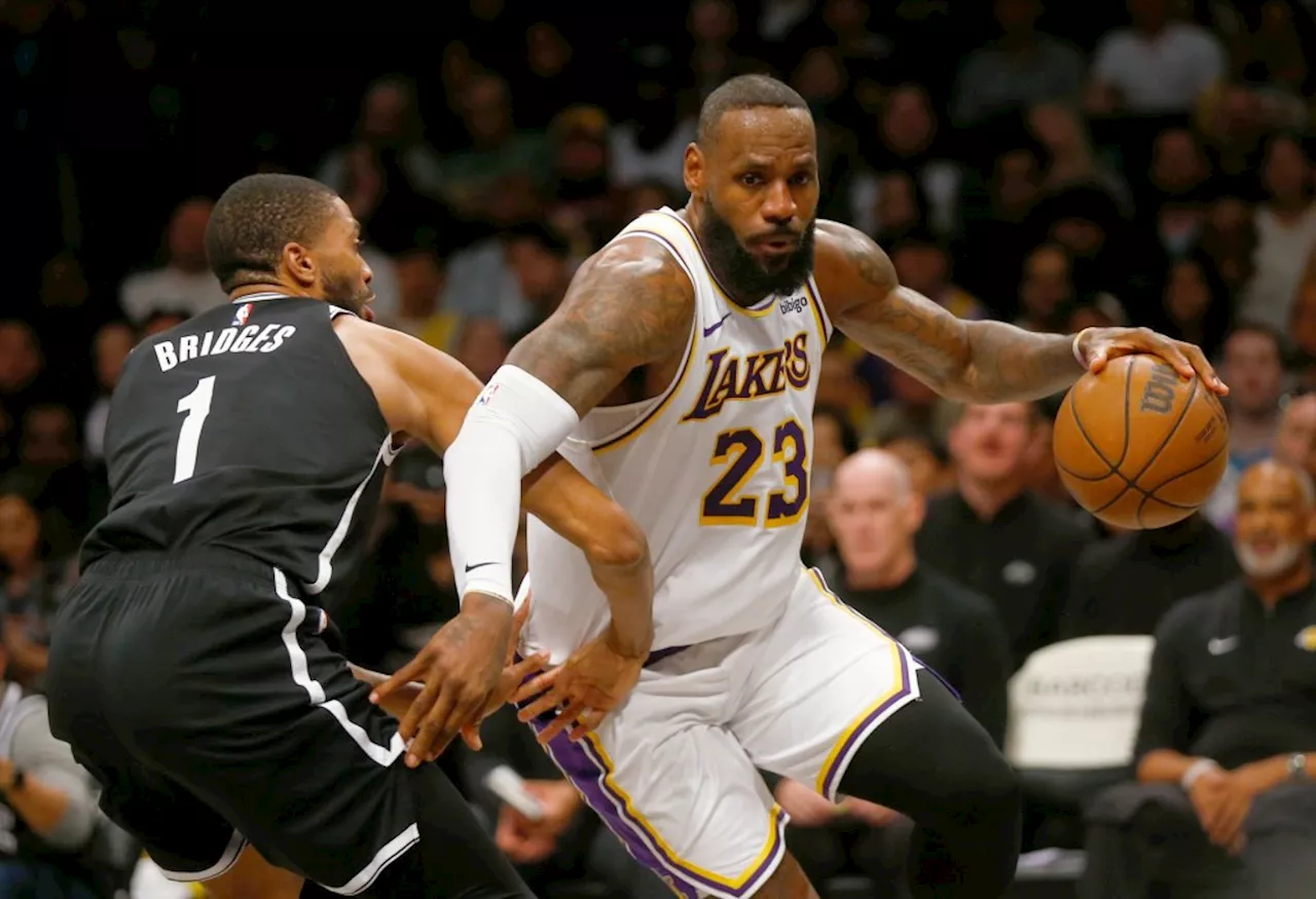 LeBron James scores 40 points, leads Lakers to win over Nets