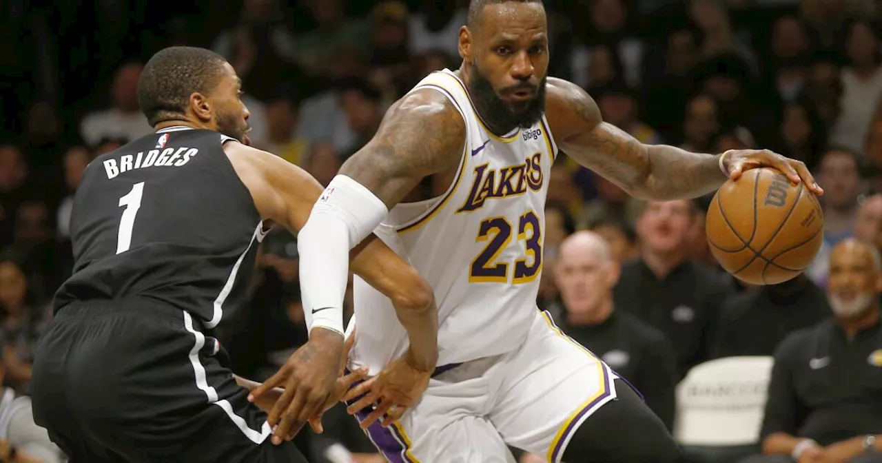 LeBron James scores 40 in Lakers' defeat of the Nets