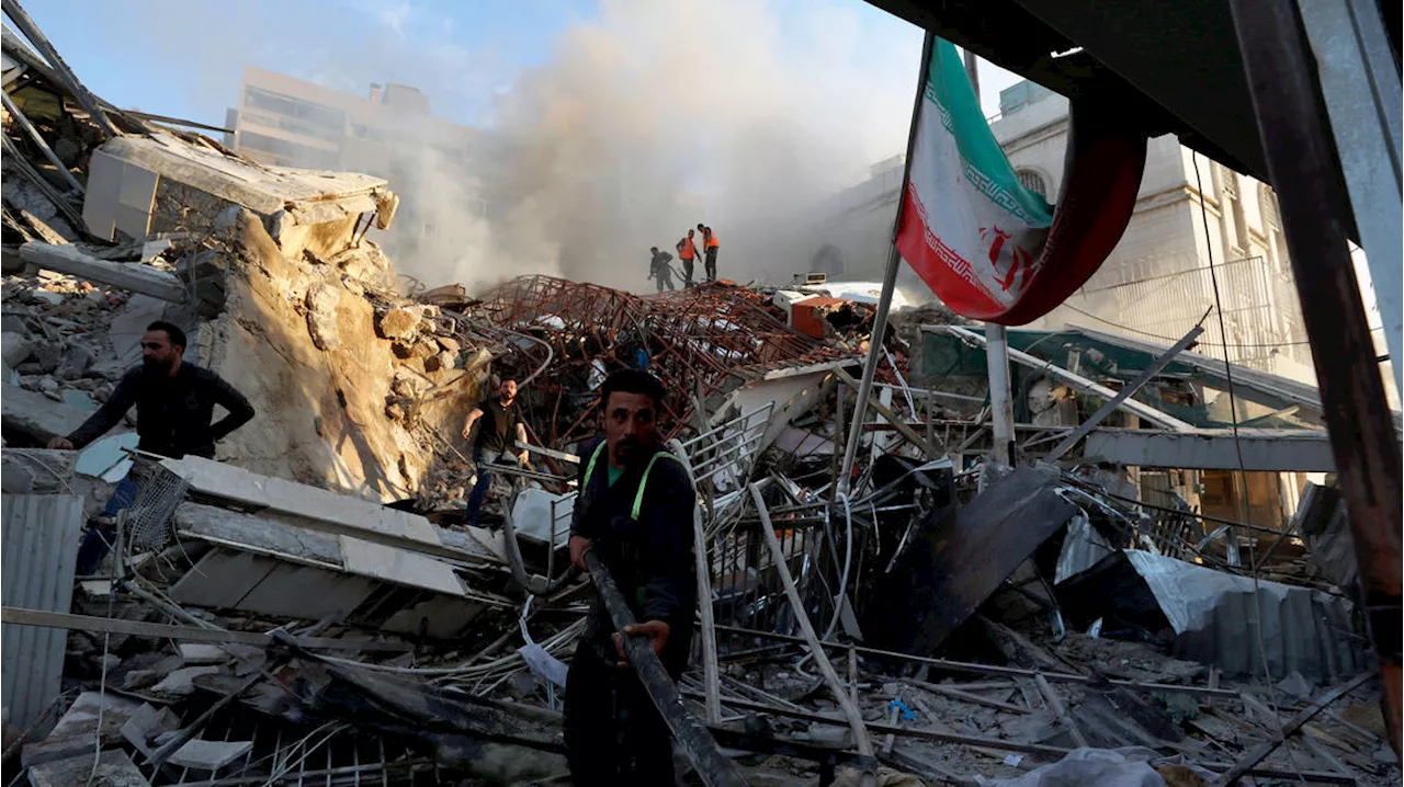 Israeli airstrike destroys Iranian consulate building in Syria, killing six including senior military...