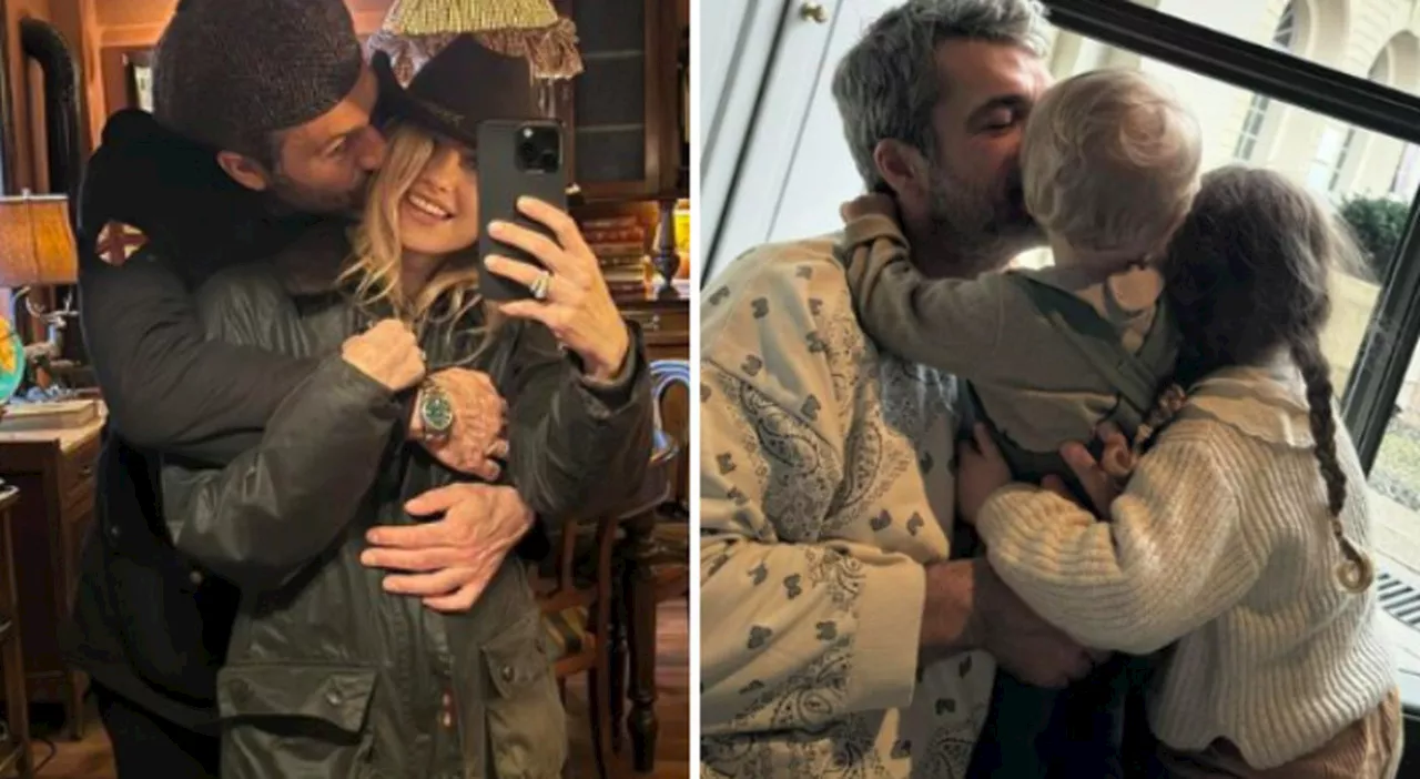 Luca Argentero, foto d'amore con Cristina Marino e i loro bambini: «Famiglia bellissima»