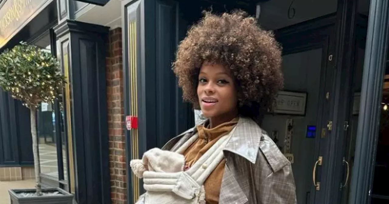 New mum Fleur East beams with 'new arrival' and teases home birth story