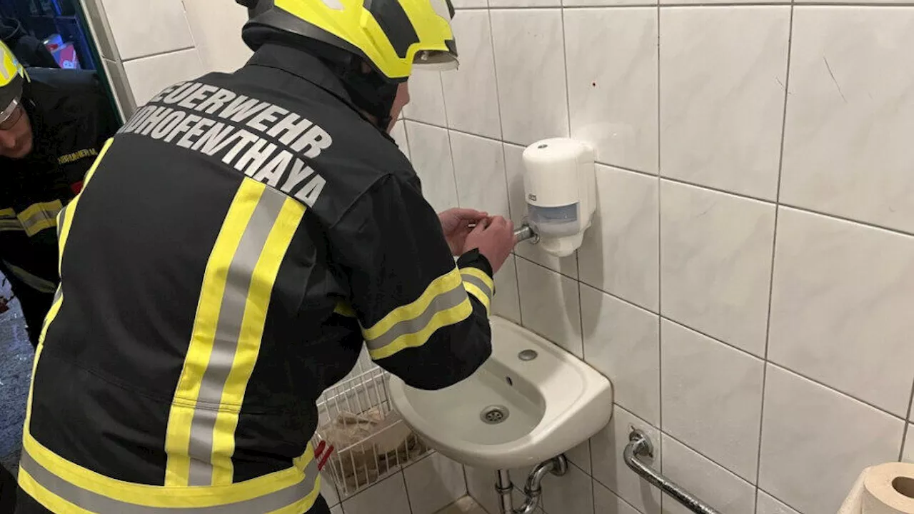 Defekter Wasserhahn überflutete öffentliches WC in der Gymnasiumstraße