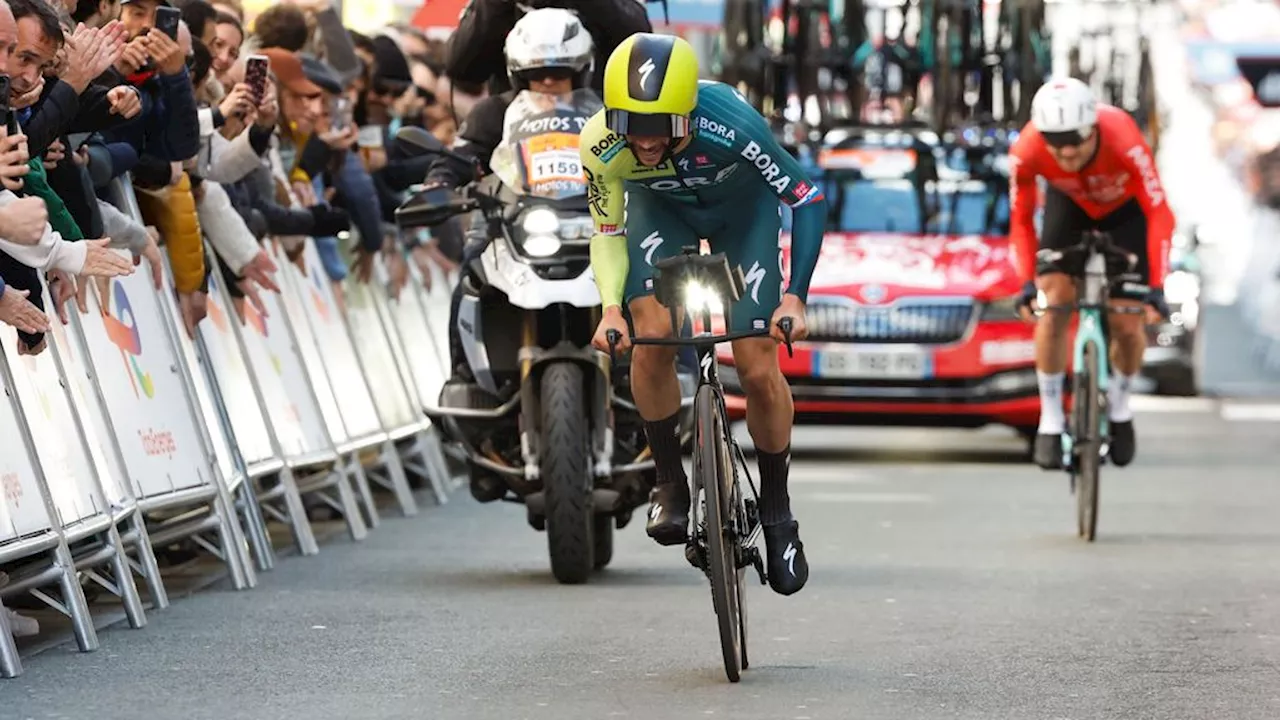 Roglic mist laatste bocht maar wint tijdrit Baskenland, Pidcock na val in ziekenhuis