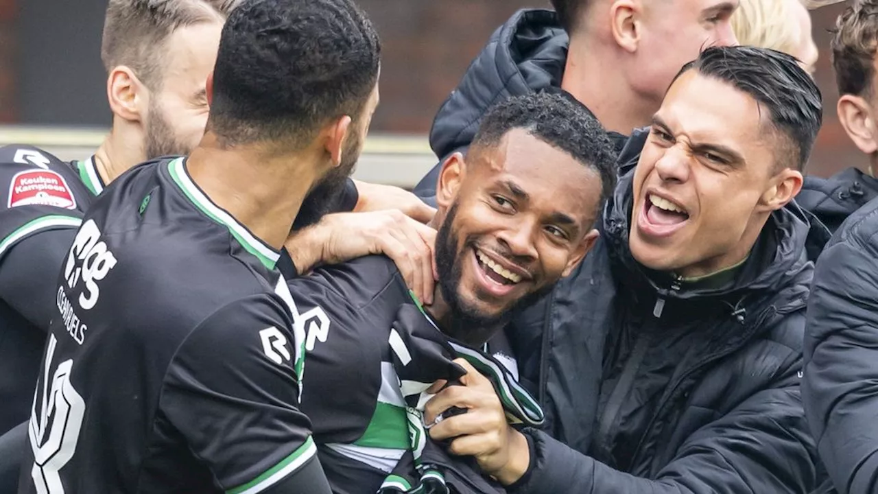 Groningen wint ingehaalde Hondsrugderby van zwak Emmen en pakt derde periode