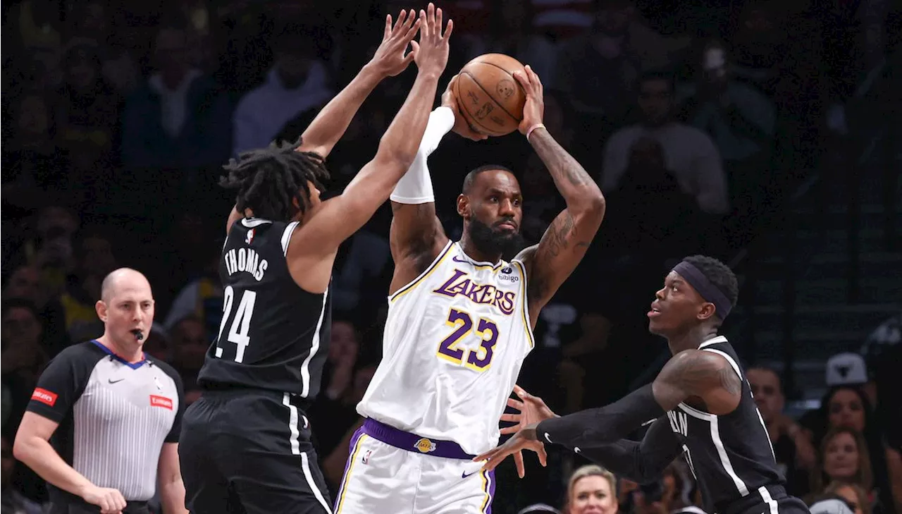 LeBron from deep: James matches career high in 3s as Lakers bounce back