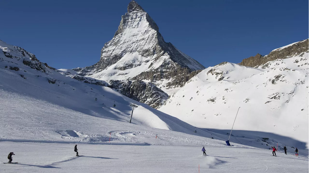 Lawine reißt bei Zermatt mehrere Menschen mit - Suche nach Vermissten läuft