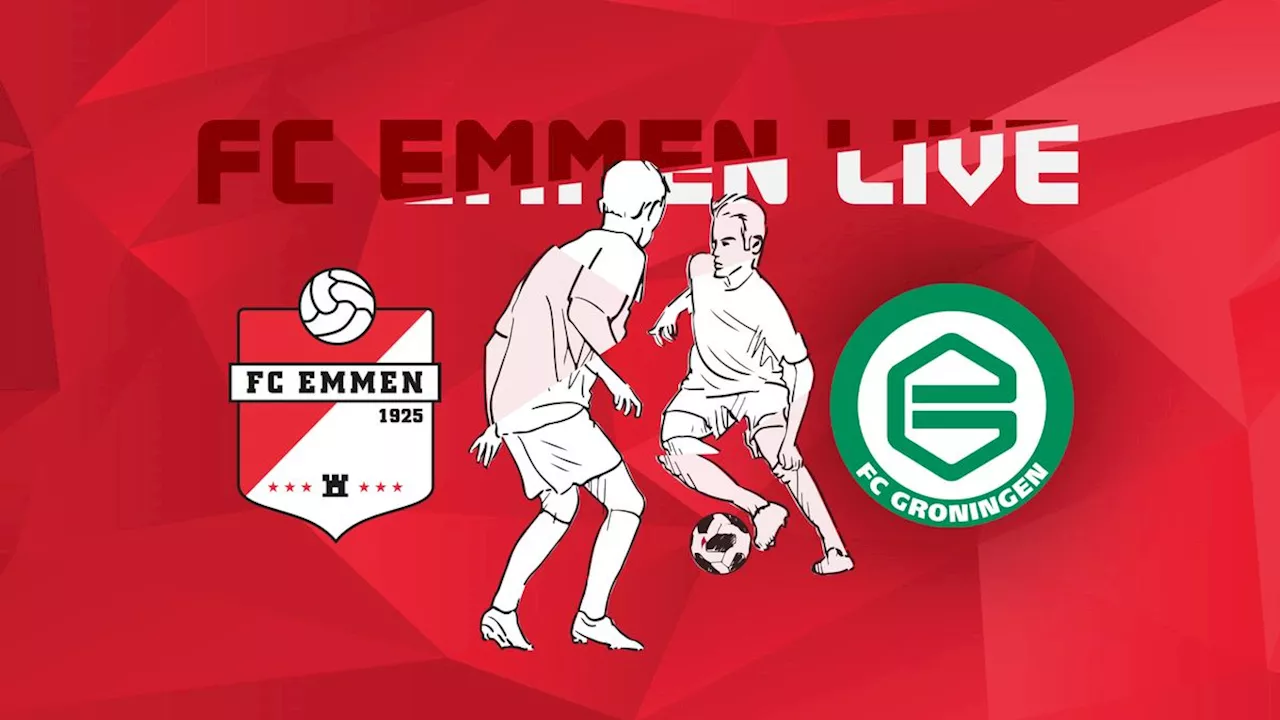 FC Groningen op grote voorsprong in Emmen, volg de wedstrijd van FC Emmen via ons liveblog