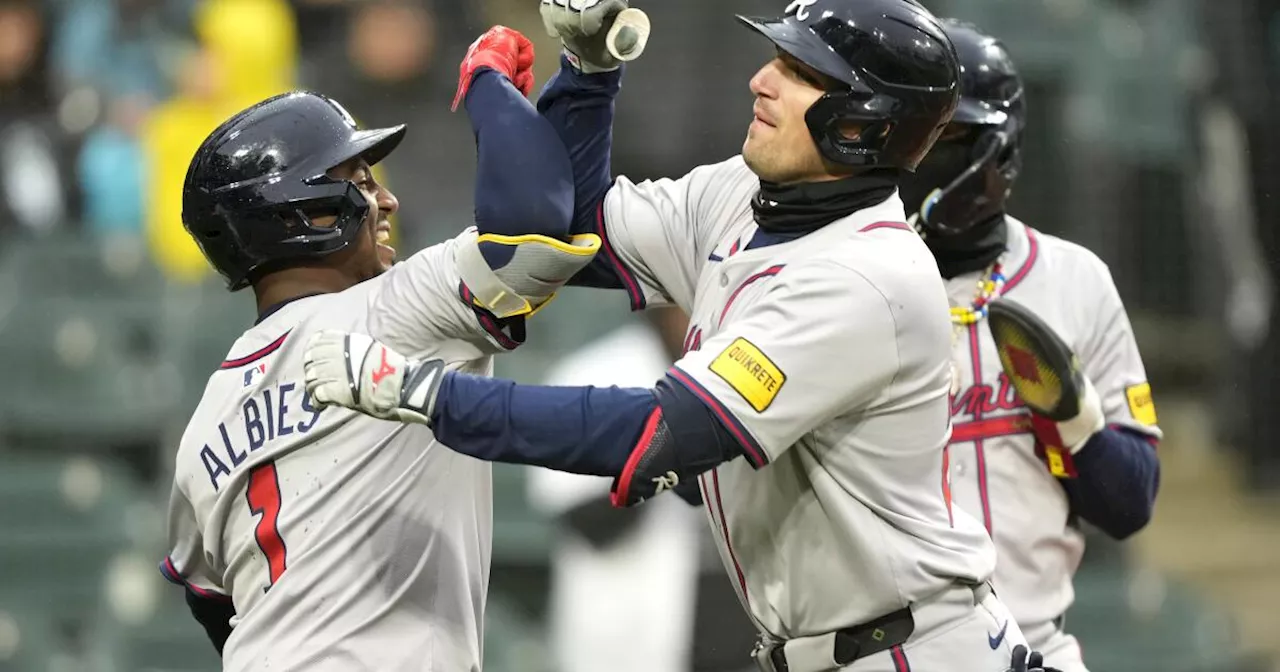 Bravos blanquean 9-0 a Medias Blancas en partido acortado por la lluvia