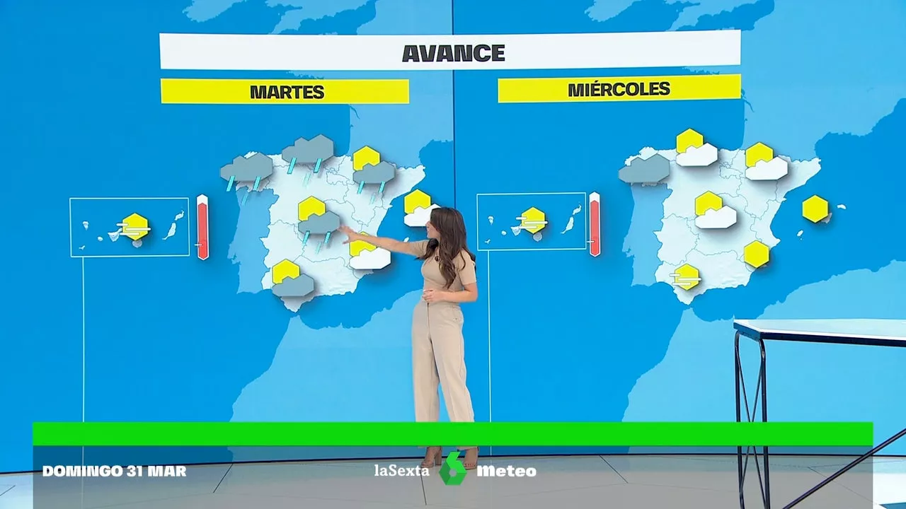 Abril arranca con lluvia pero con temperaturas más altas por la llegada de un anticiclón