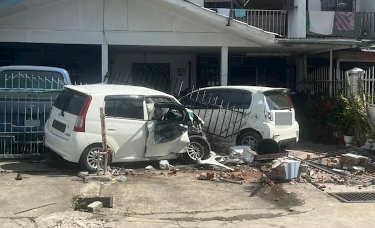 Elderly woman dies after ramming car into gate of Lahad Datu house