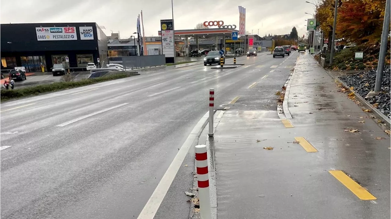 Stadt Gossau ist bestrebt, Sicherheit für Velos auf St.Gallerstrasse zu verbessern