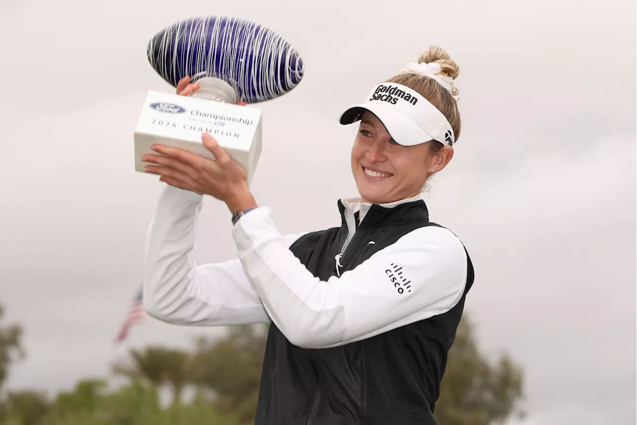 Nelly Korda wins 3 in a row on LPGA Tour, first since 2016