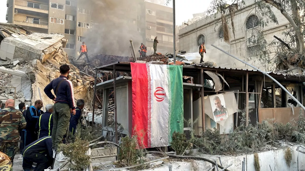 ‘Israeli air strike’ flattens Iranian consulate in Syria and kills IRGC commander