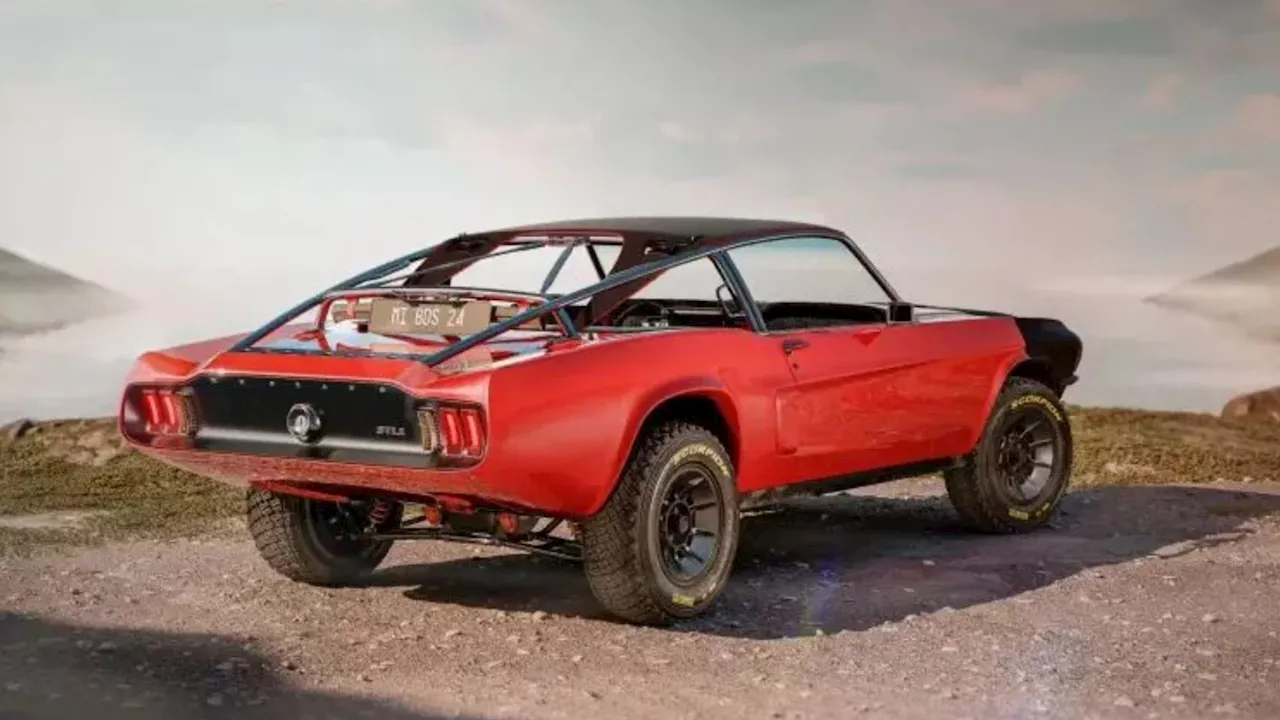 Inside iconic reimagined Ford Mustang with stronger steel and roll cage for off-roading