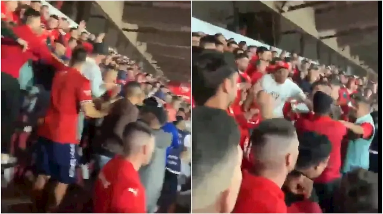 Feroz pelea en la tribuna de Independiente: hinchas fueron golpeados cuando cantaban contra la dirigencia