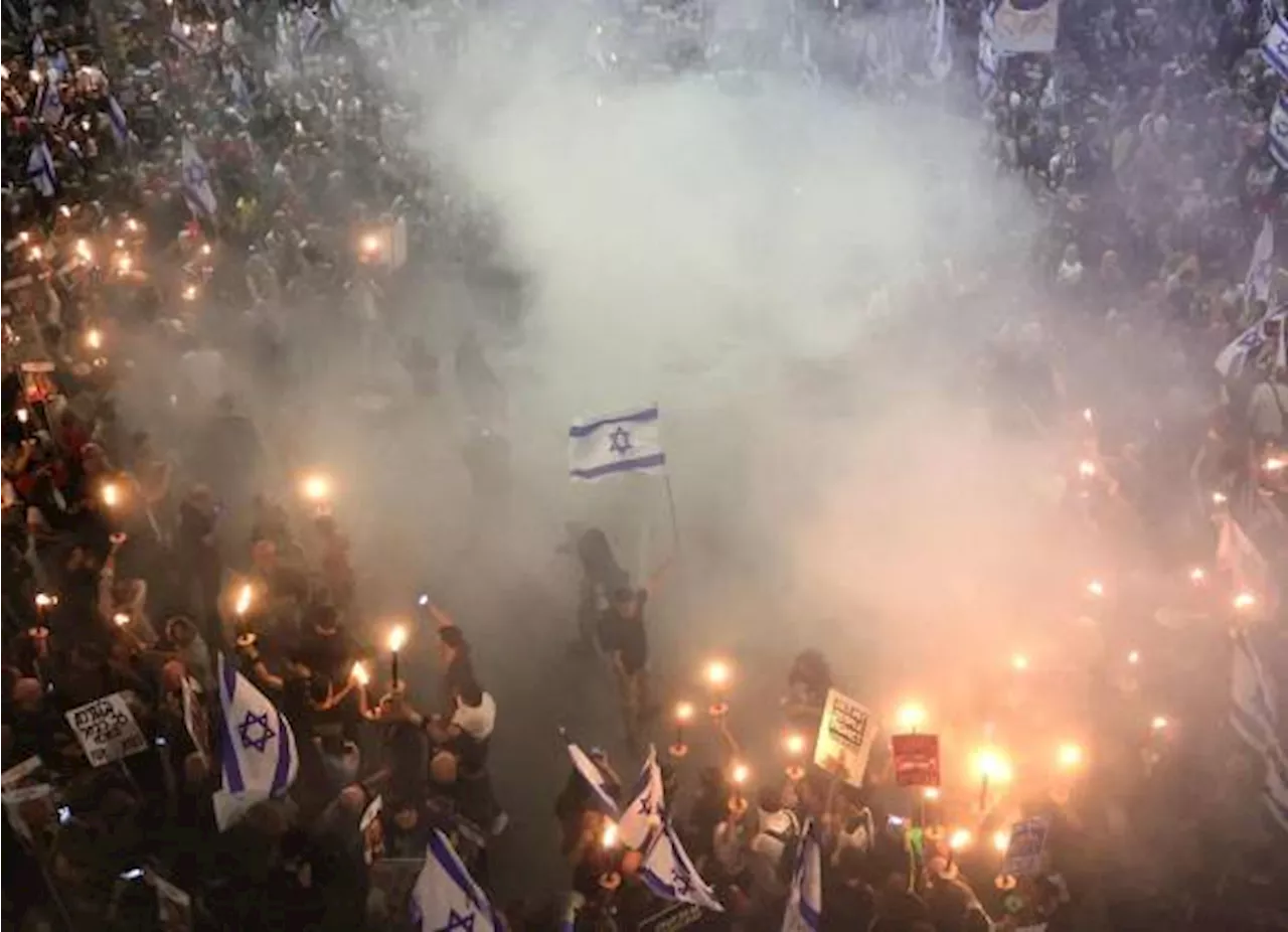 Más de 100 mil israelíes protestan en Jerusalén contra Netanyahu