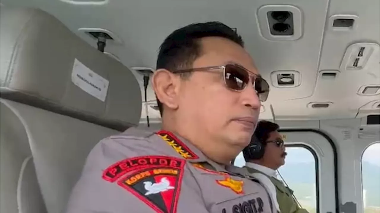 Kapolri dan Menko Polhukam Naik Helikopter Bareng Tinjau Arus Mudik di Merak