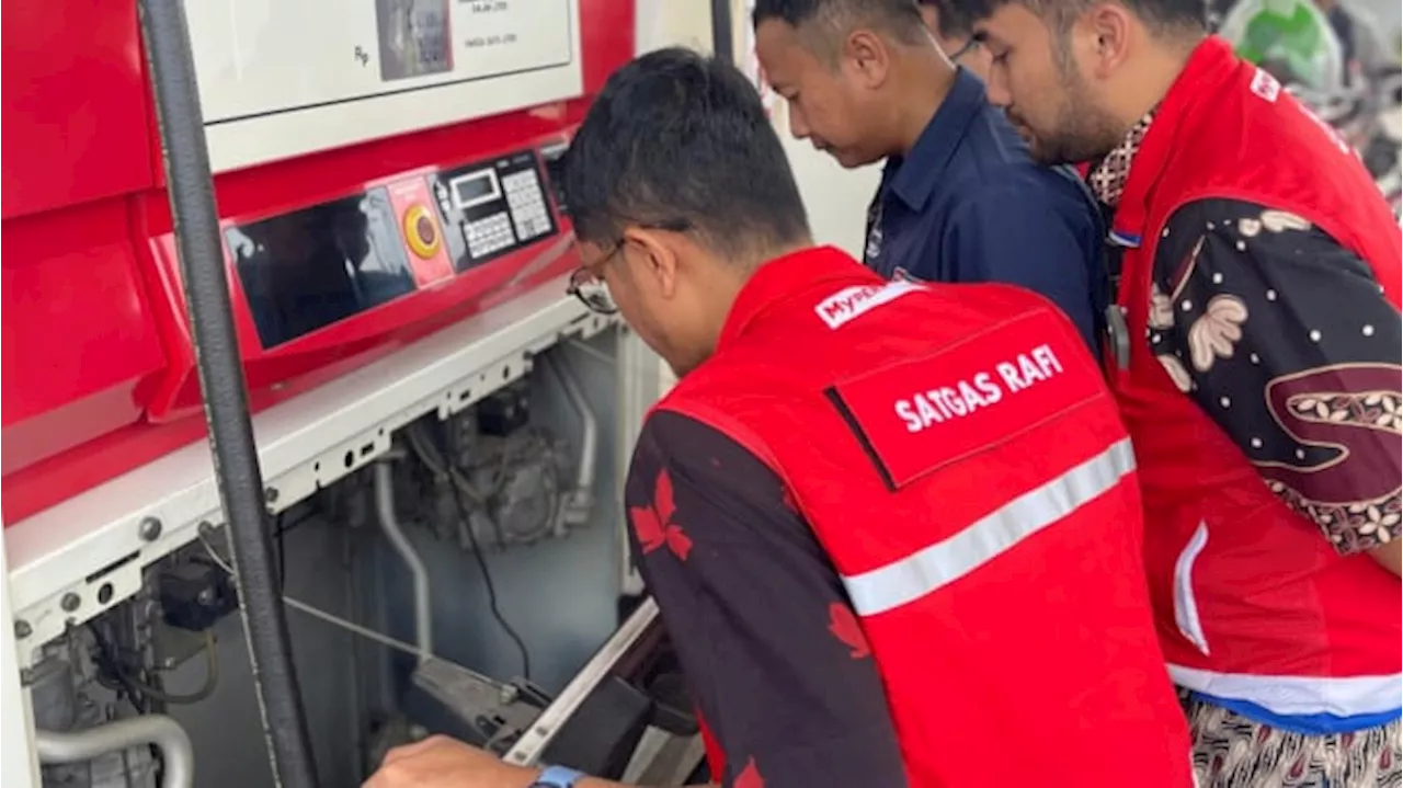 Pertamina Lakukan Tera Ulang Sejumlah SPBU di Rest Area Tol Jakarta-Merak