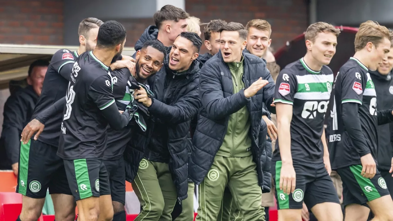 Efficiënt FC Groningen wint inhaalduel ruim in Emmen en pakt derde periode