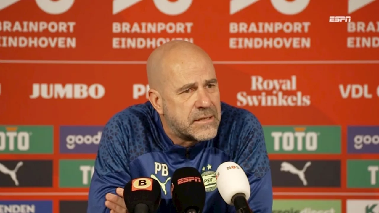 PSV-trainer Peter Bosz haalt uit naar Kenneth Perez: ‘Heb me kapot geërgerd’