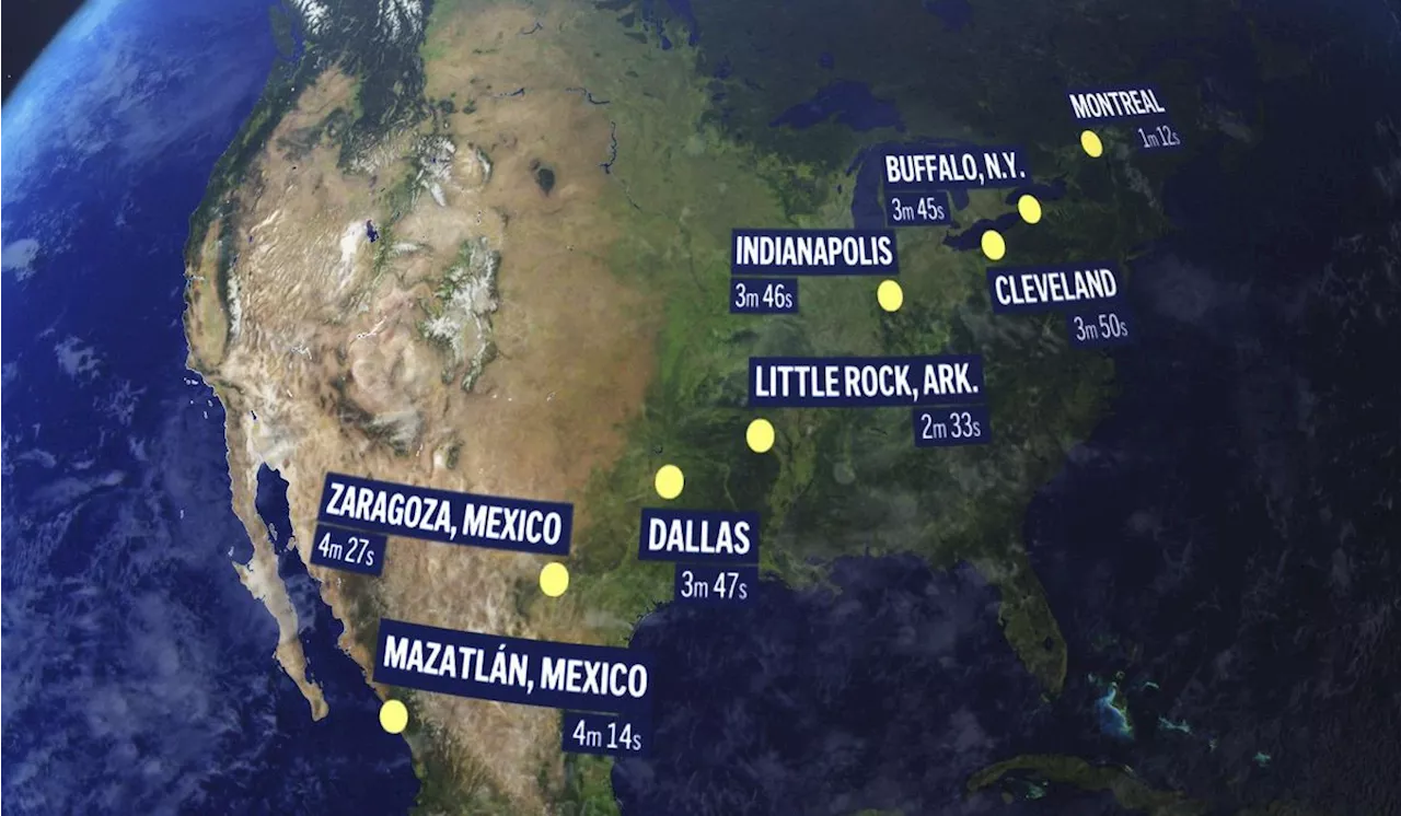 What to know about next week's total solar eclipse in the U.S., Mexico and Canada