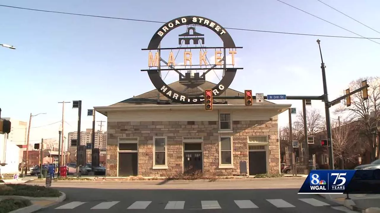 New lights installed at Broad Street Market's Stone Building in Harrisburg