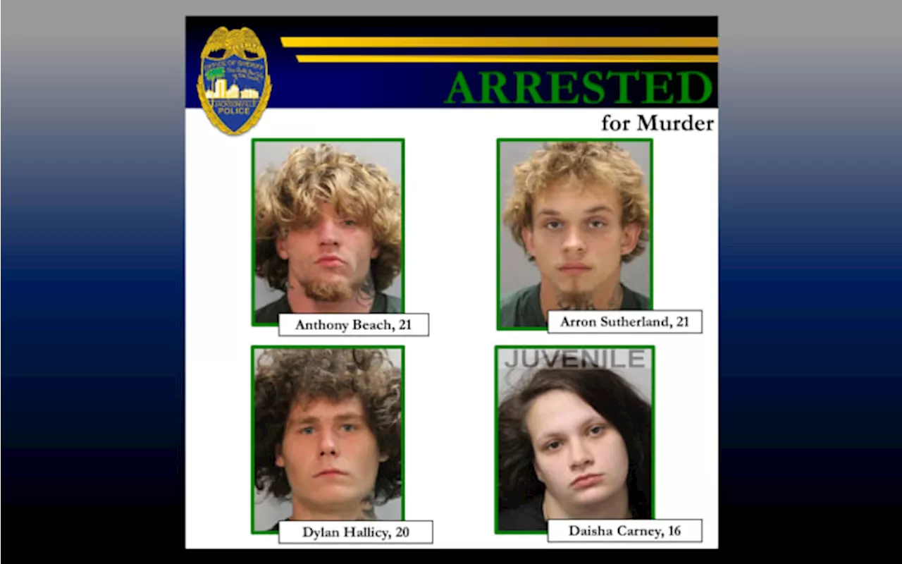 4 young people — 21, 21, 20, 16 — accused in murder of 30-year-old Jacksonville man