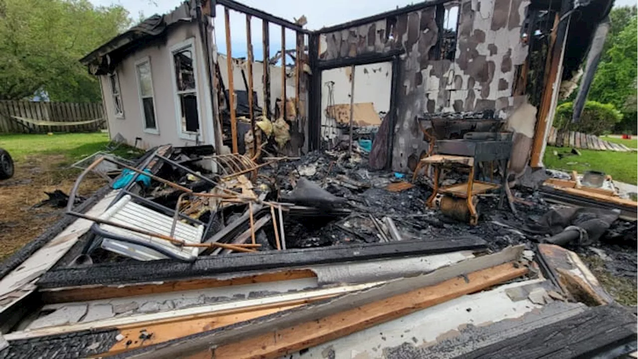 ‘Everything is gone’: Family displaced after fire ravages St. Johns County home, leaving little behind