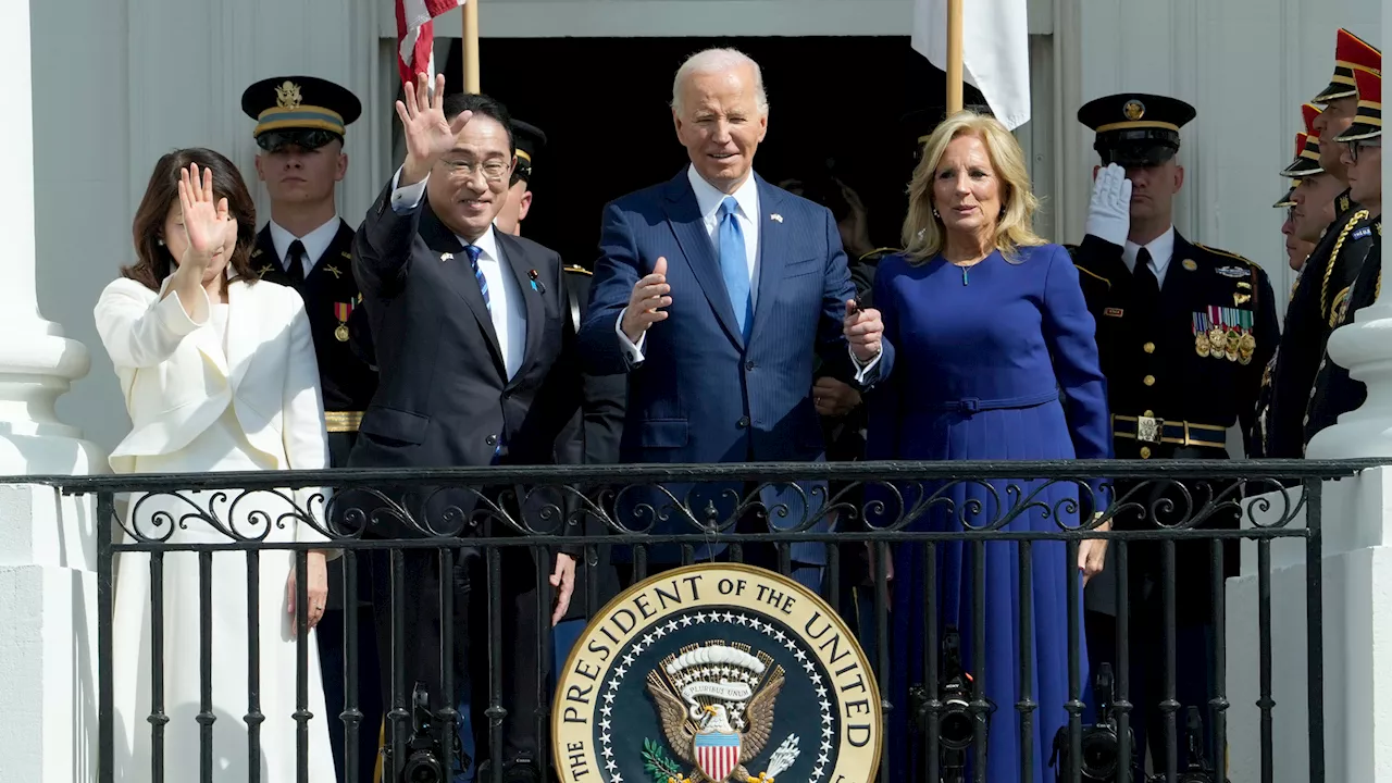 Biden welcomes Japan Prime Minister Fumio Kishida to White House