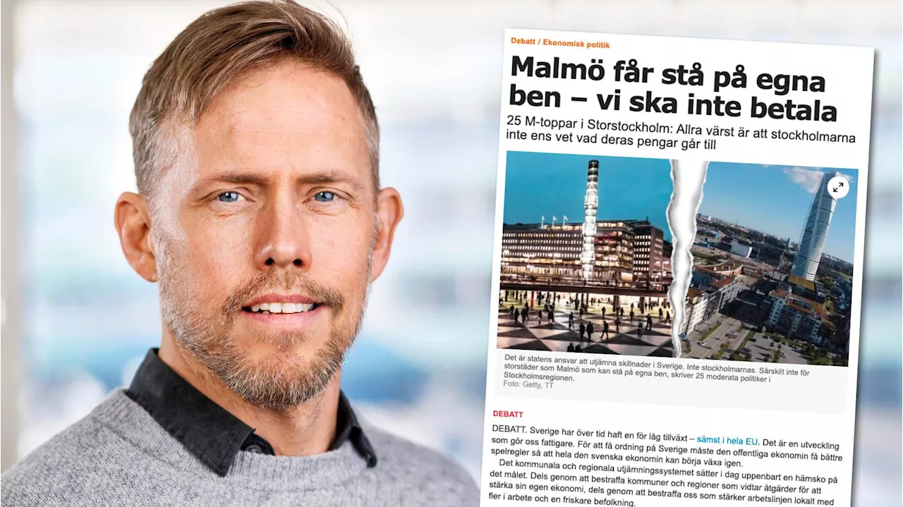 Populism att gnälla på att Stockholm betalar