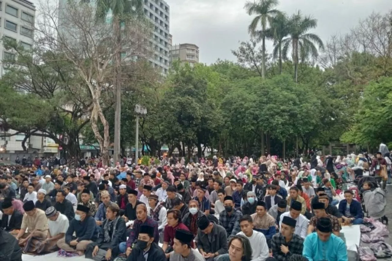 Belasan ribu WNI di Taiwan padati Sholat Idulfitri 1445 H