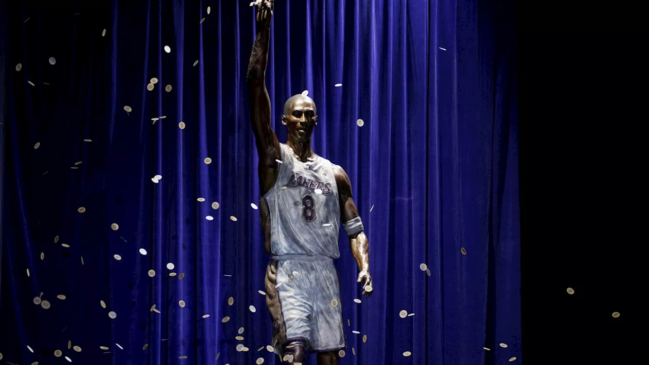 Errors Corrected on Kobe Bryant Statue Outside Lakers Arena