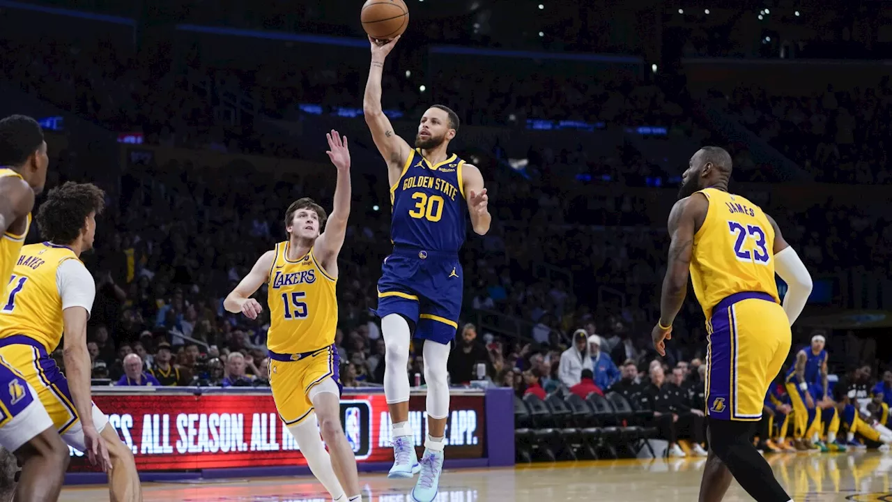 Golden State Warriors Defeat Los Angeles Lakers in NBA Game