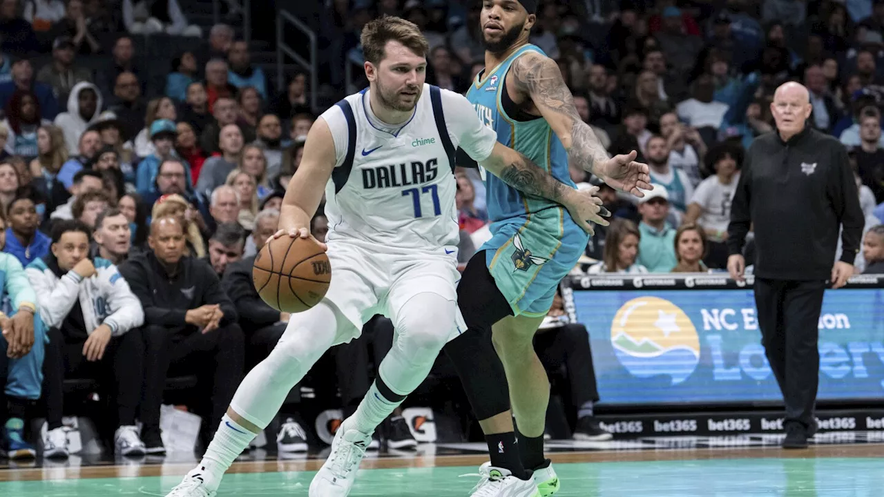 Mavericks beat Hornets 130-104 as Luka Doncic scores 39 in triple-double