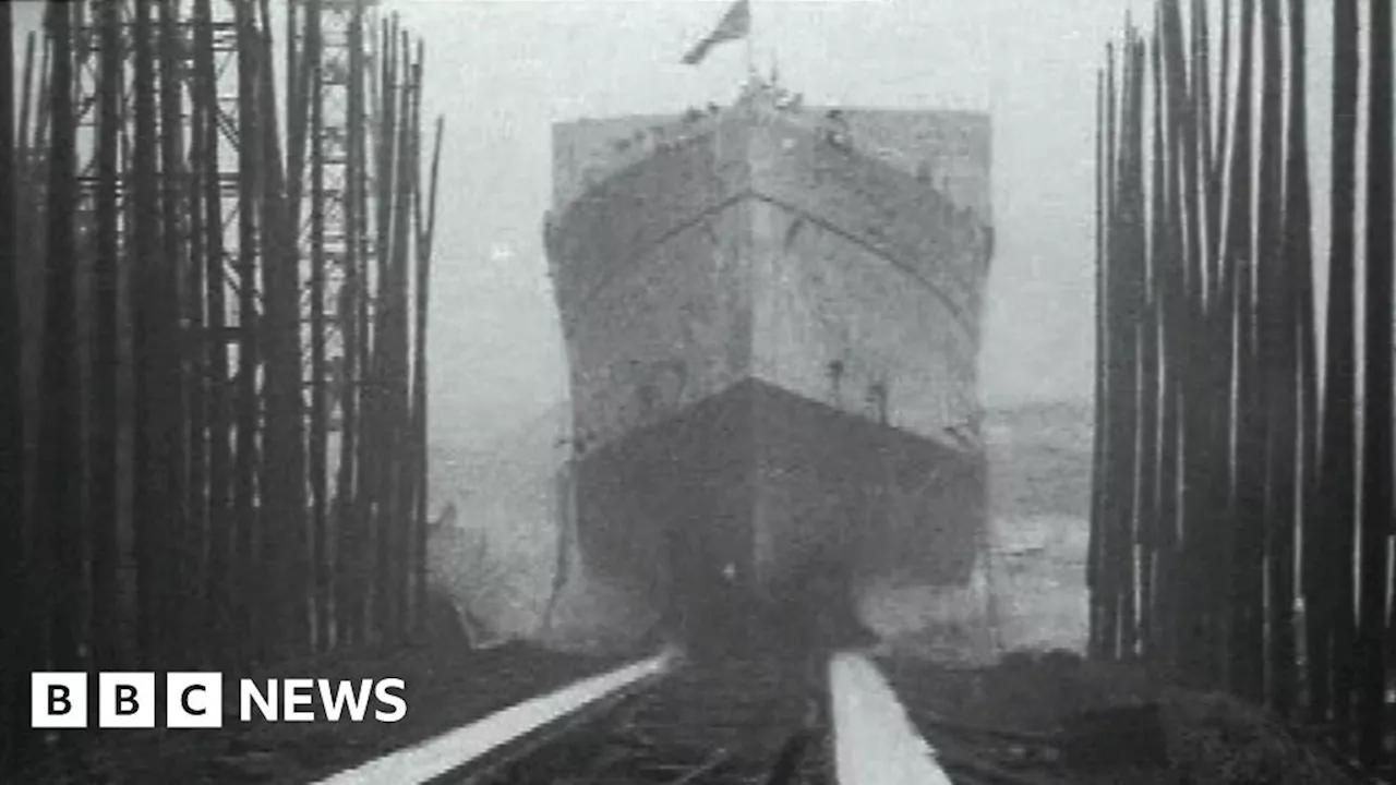 Iconic Ship Launches on Glasgow's River Clyde