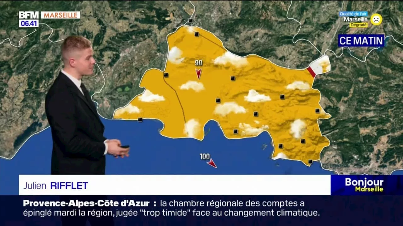 Météo Bouches-du-Rhône: une journée ensoleillée mais avec du vent, 18°C à Marseille