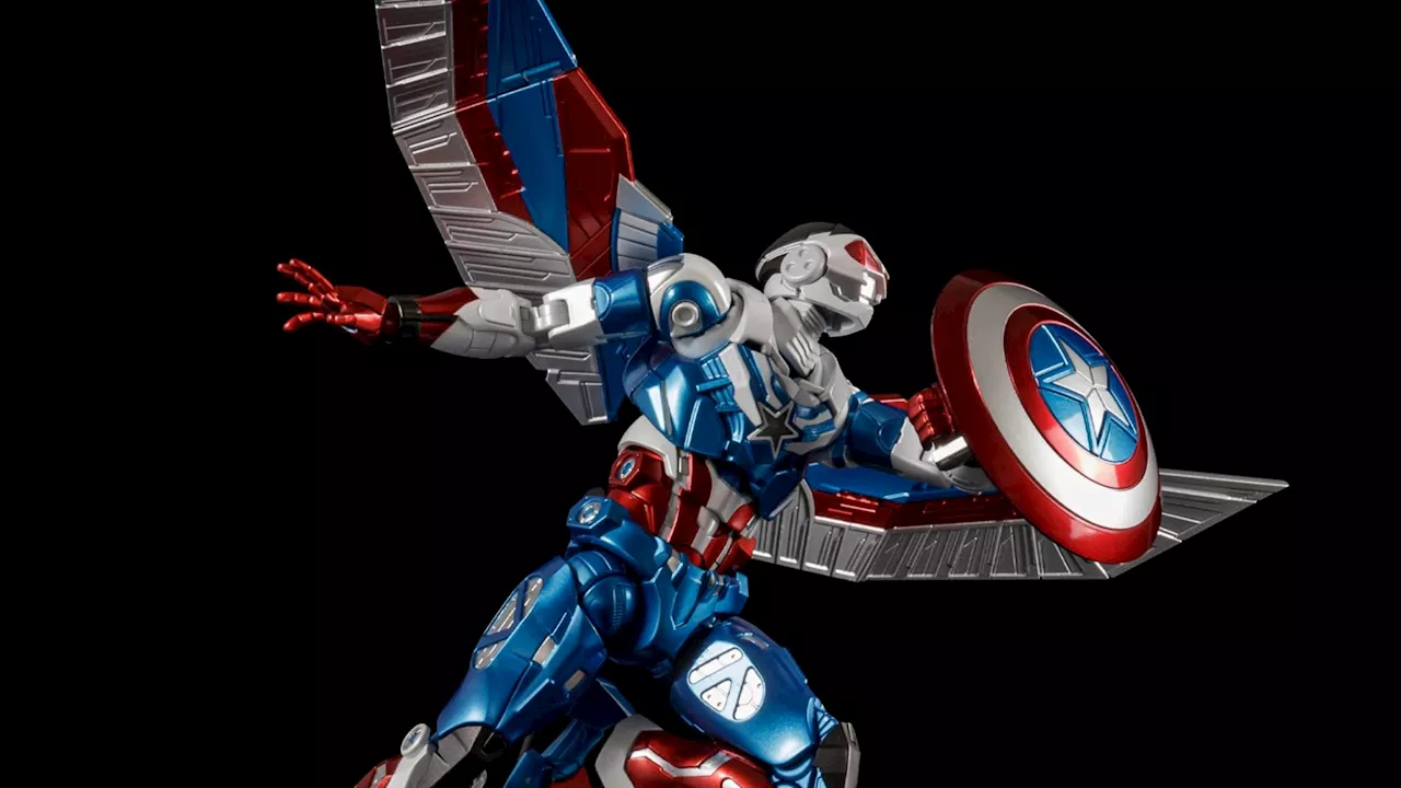 Sentinel Debuts Fighting Armor Sam Wilson Captain America Figure