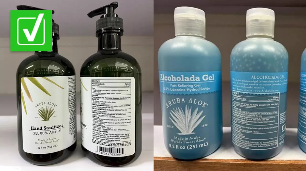 Yes, there is a recall on Aruba Aloe brand hand sanitizer and gels