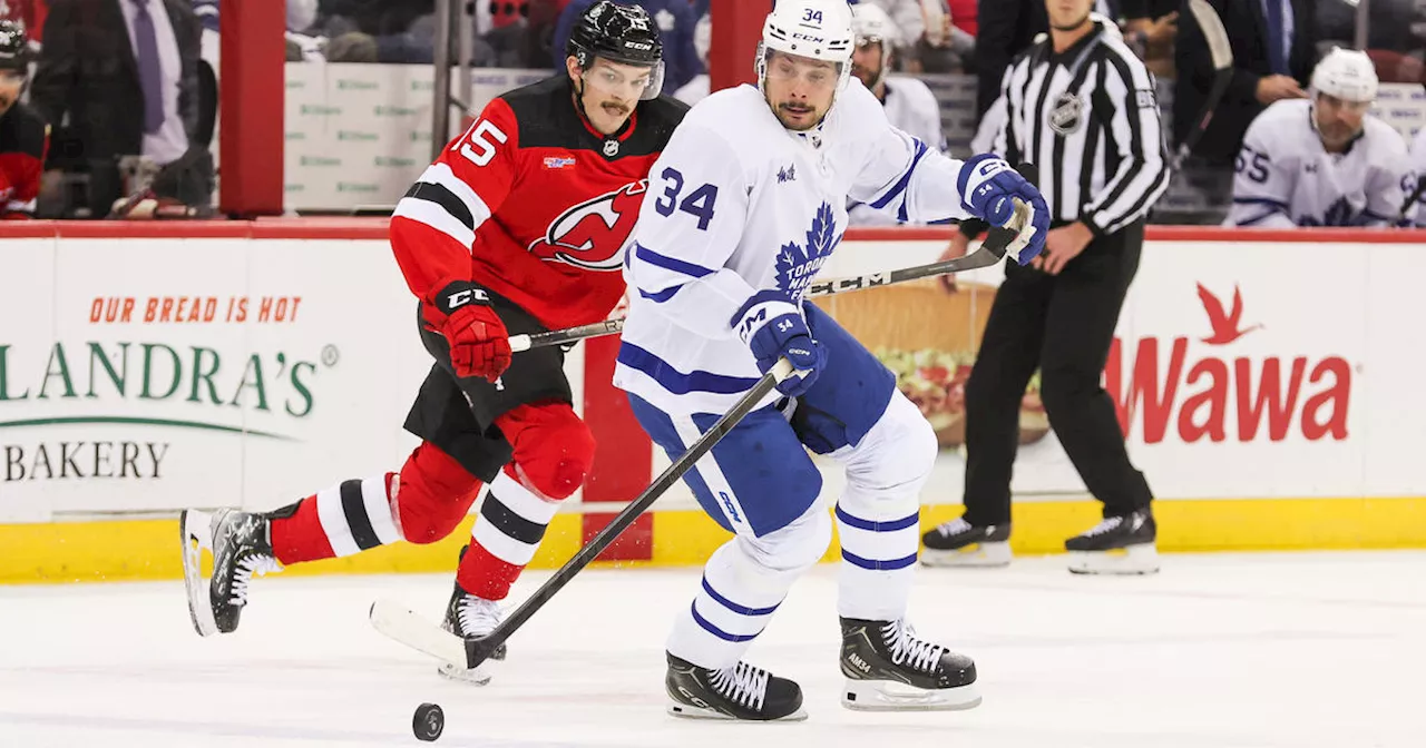 Matthews scores 66th of season as Maple Leafs beat Devils