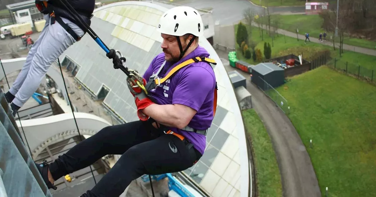 Brave Cambuslang magician faced fears to abseil 100ft in fundraiser for charity