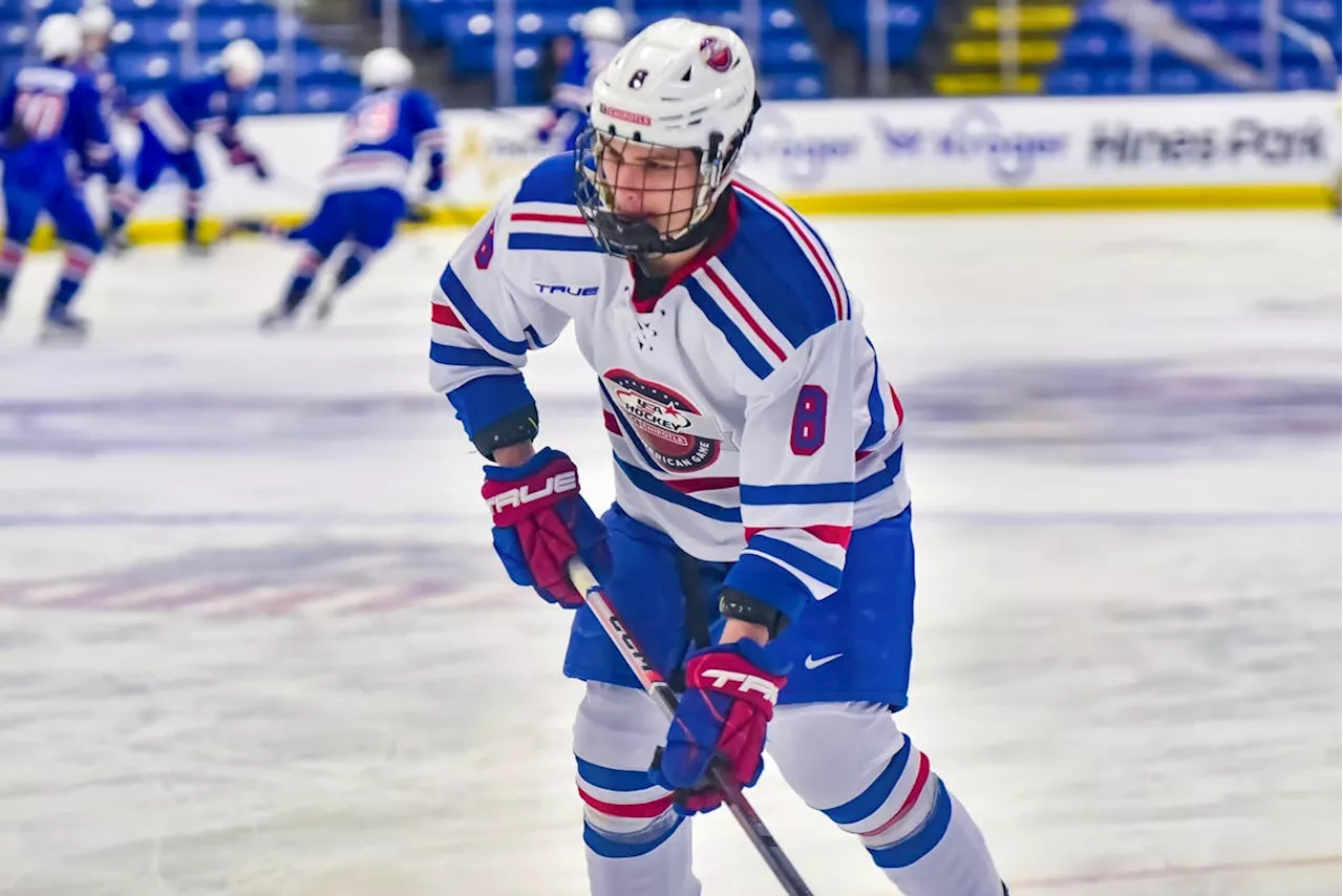 Hard-working Winger Teddy Stiga Making Strides in USA Hockey National Team Development Program