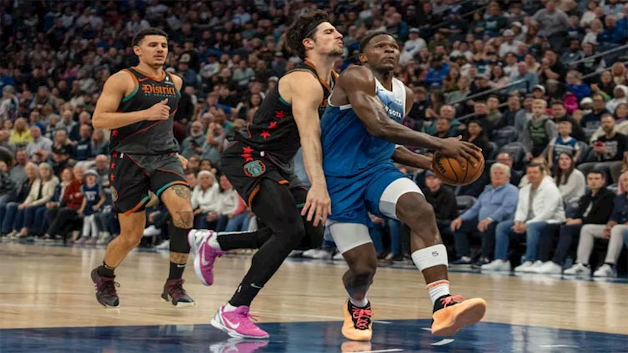 NBA roundup: Anthony Edwards leads Wolves over Wizards
