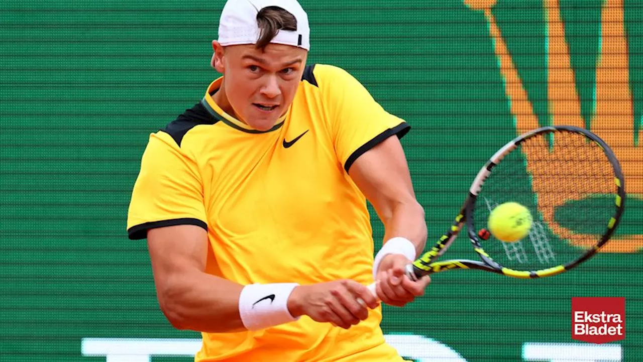 Holger Rune afbrudt af regn i Monte Carlo Masters