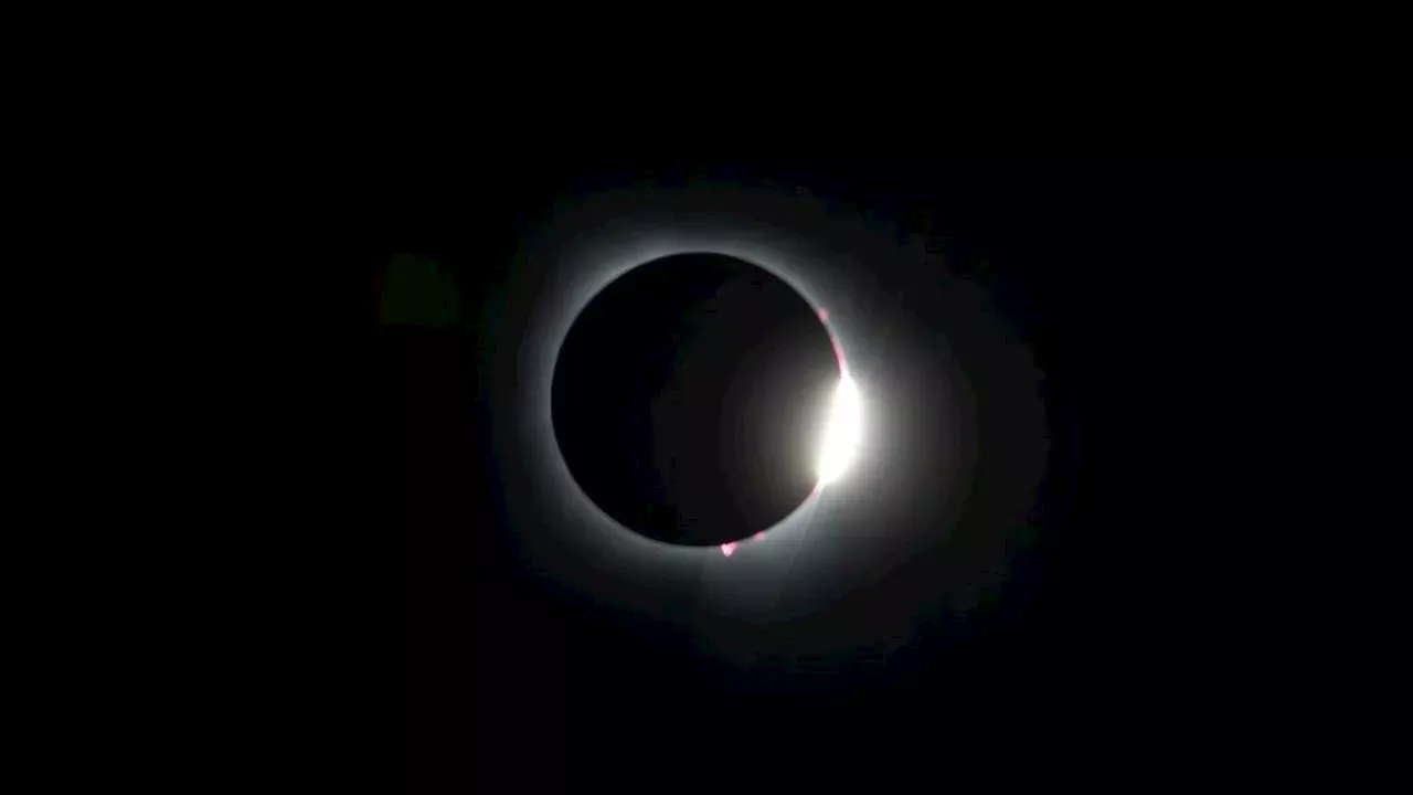 Astronauts Witness Moon's Shadow During Solar Eclipse from ...