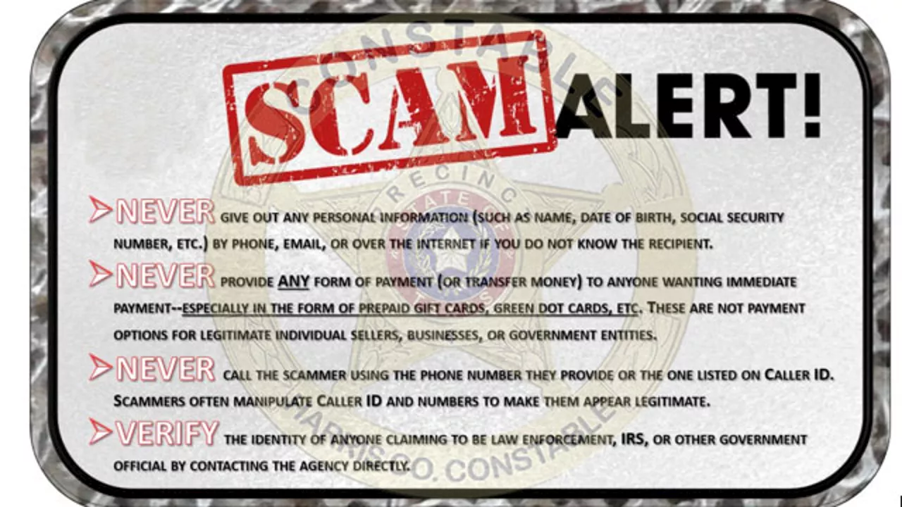 Residents Warned of Phone Scam Impersonating Harris County Constable's Office