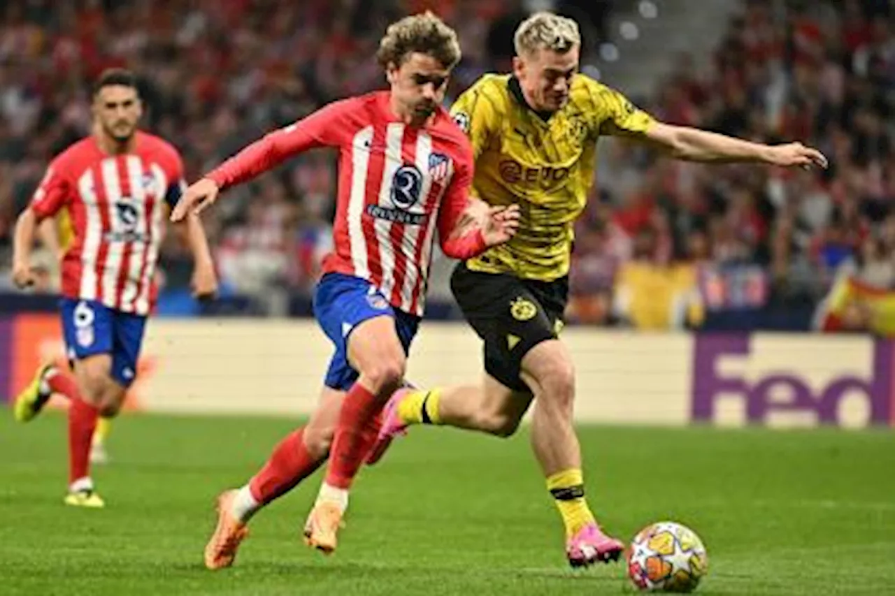 Atlético de Madrid le ganó el primer round al Dortmund en su llave