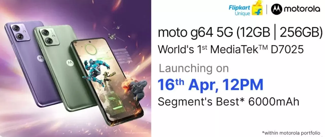 Motorola Teases Upcoming Moto G64 5G with Key Specs and Features