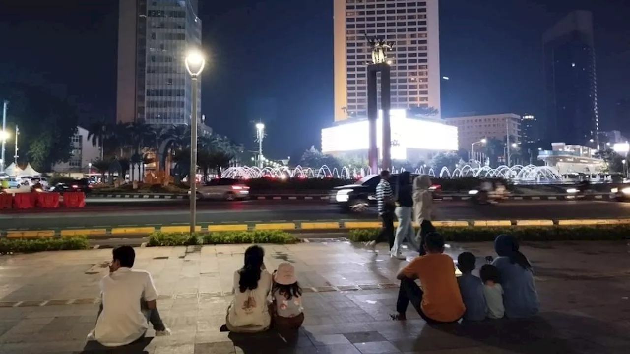 Malam Takbir di Bundaran HI Jakarta